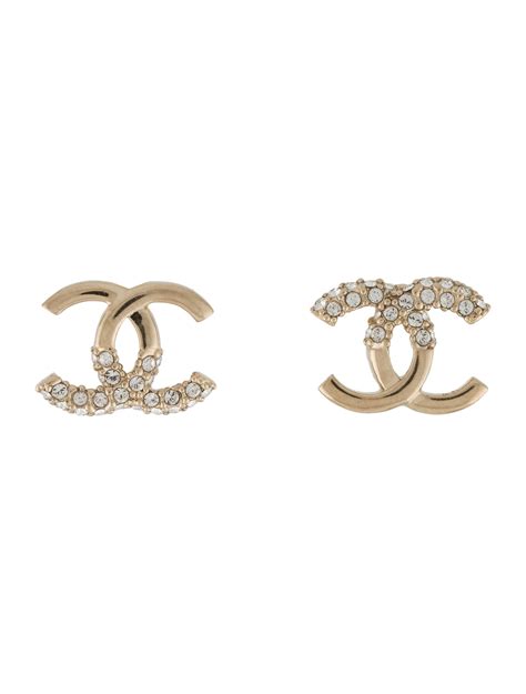 resale chanel stud earrings|Chanel stud earrings for sale.